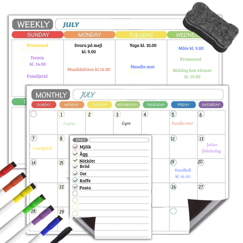 Magnetisk planerare för kylskåp