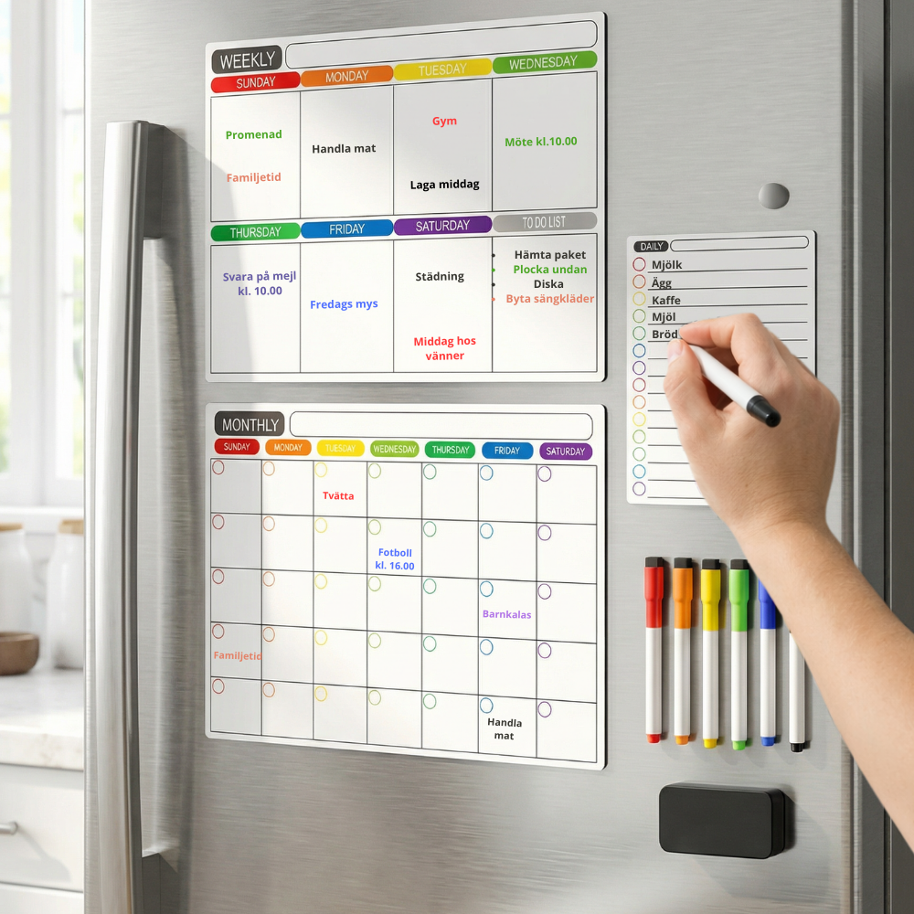 Magnetisk planerare för kylskåp
